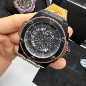 5-Hublot King Pawer Couro 48MM Bateria