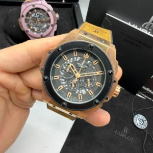 5-Hublot King Pawer Couro 48MM Bateria