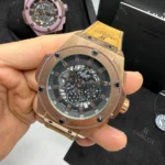 5-Hublot King Pawer Couro 48MM Bateria