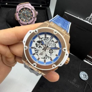 5-Hublot King Pawer Couro 48MM Bateria