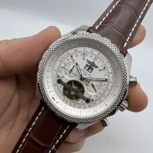Breitling Couro 46MM Automatico
