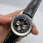 Breitling Nativimer Couro 41MM Bateria