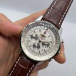 Breitling Nativimer Couro 41MM Bateria