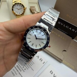Bvlgari Aço 33MM Bateria