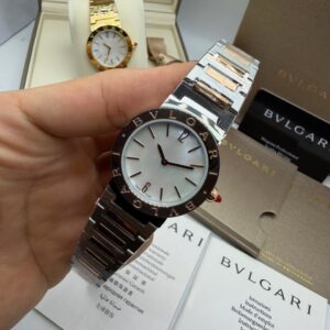 Bvlgari Aço 33MM Bateria
