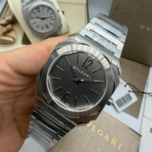 Bvlgari Octo 40MM Bateria Vidro Safira
