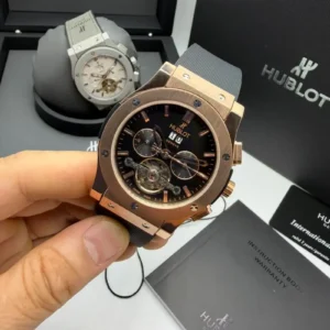 Hublot 44MM Automático Couro