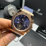 Hublot 44MM Automático Couro