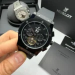 Hublot 44MM Automático Couro