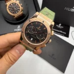 Hublot Classic Fusiona 42MM Bateria Couro