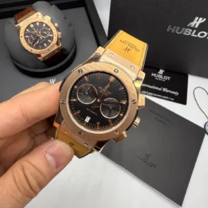 Hublot Classic Fusiona 42MM Bateria Couro