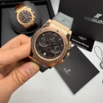 Hublot Classic Fusiona 42MM Bateria Couro