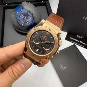Hublot Classic Fusiona 42MM Bateria Couro