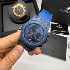 Hublot Classic Fusiona 42MM Bateria Couro