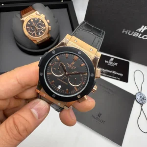 Hublot Classic Fusiona 42MM Bateria Couro