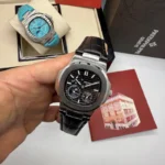Patek Philippe Nautilus Couro 40MM Automático