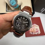 Patek Philippe Nautilus Couro 40MM Automático