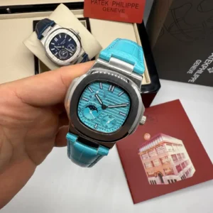 Patek Philippe Nautilus Couro 40MM Automático