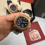 Patek Philippe Nautilus Couro 40MM Automático