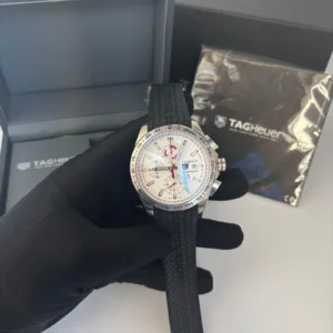 Tag Heuer Calibre 16 Borracha 45MM Bateria