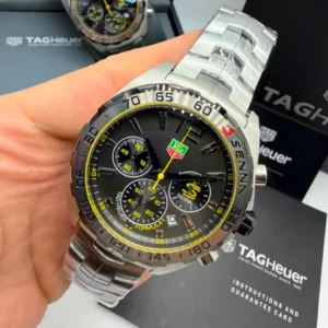 Tag Heuer Senna F1 Aço 46MM Bateria