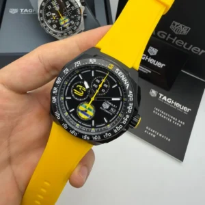 Tag Senna Honours Borracha 43MM Automatico